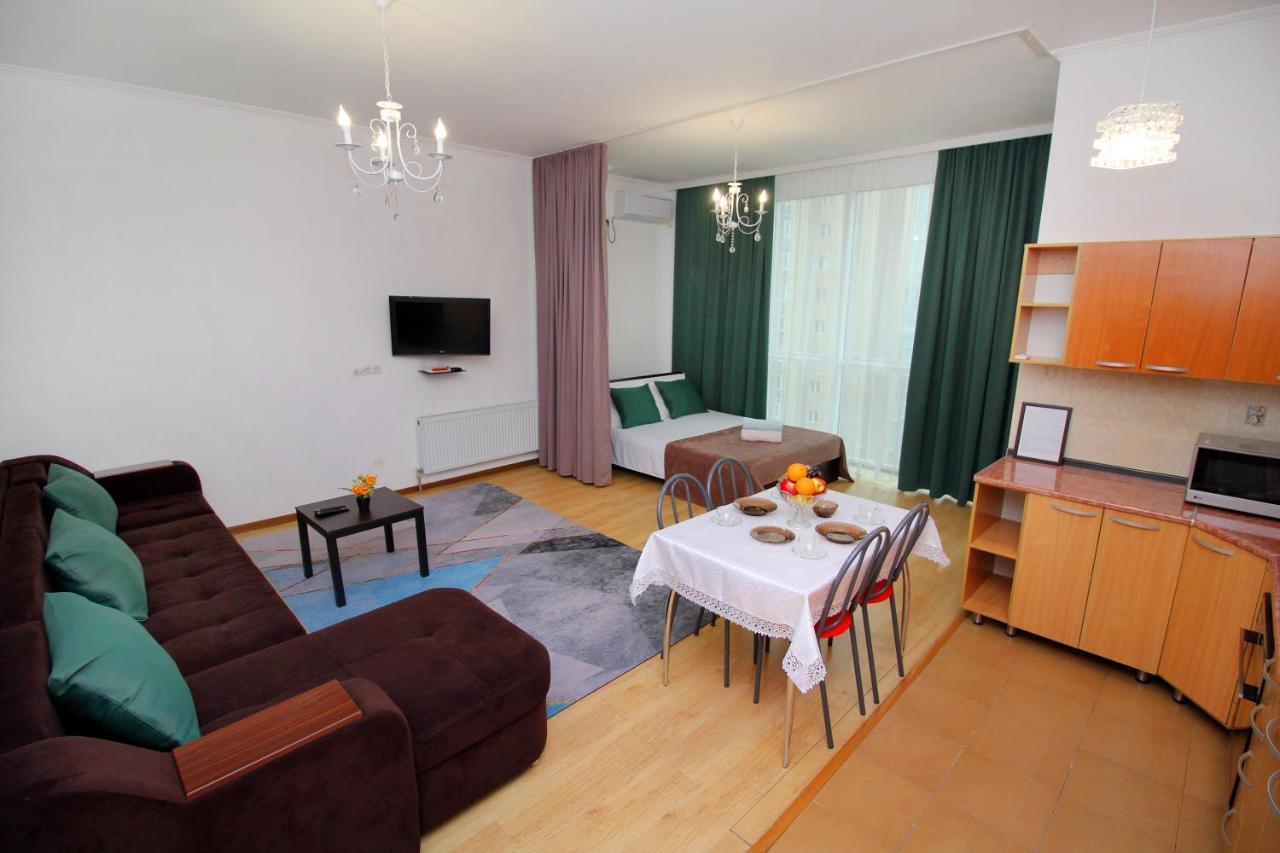 Уютные И Комфортные Квартиры В Жк Манхэттен Appartement Alma-Ata Buitenkant foto